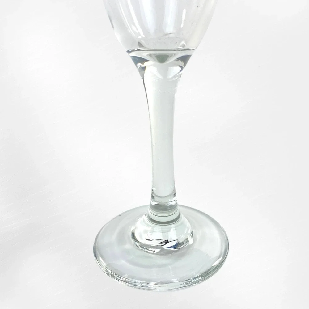 Libbey Christmas Champagne Flutes Set 10 Holly Ribbon Evergreen Snow 1990s